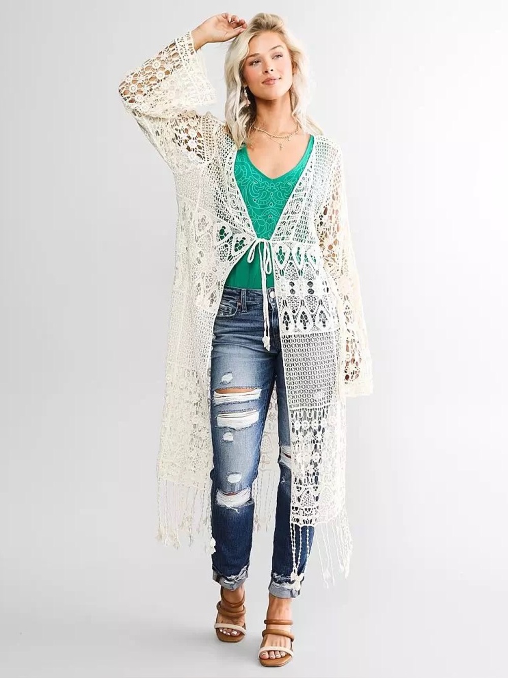 Buckle | Crotchet Kimono
